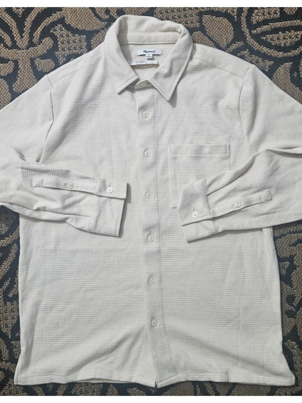 Madewell The Devoe K Shirt Mens Button Up Long Sleeve  NR757